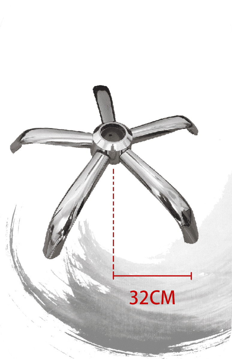 電鍍鐵質五爪腳架 32CM