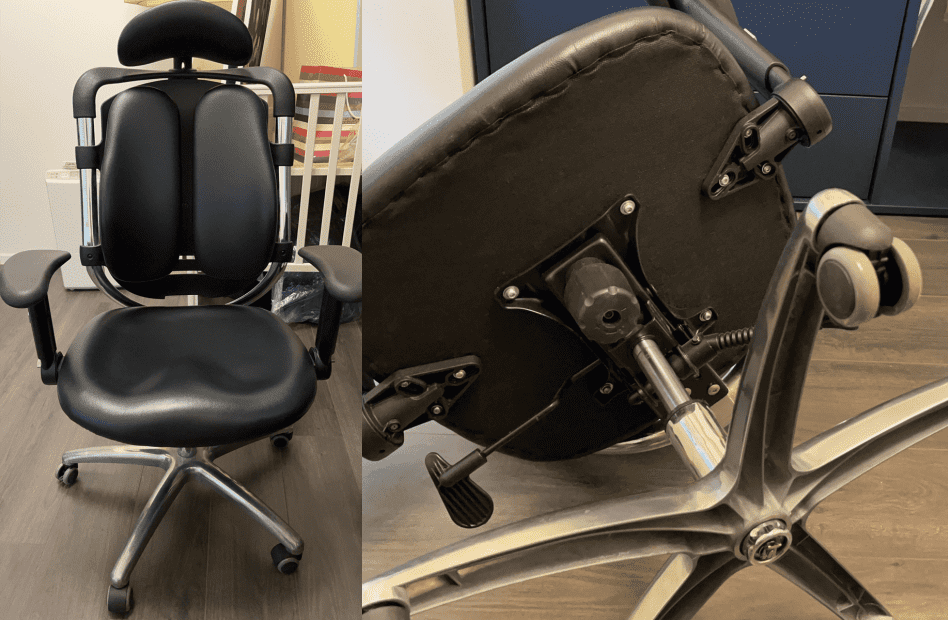 人體工學雙背護腰網椅