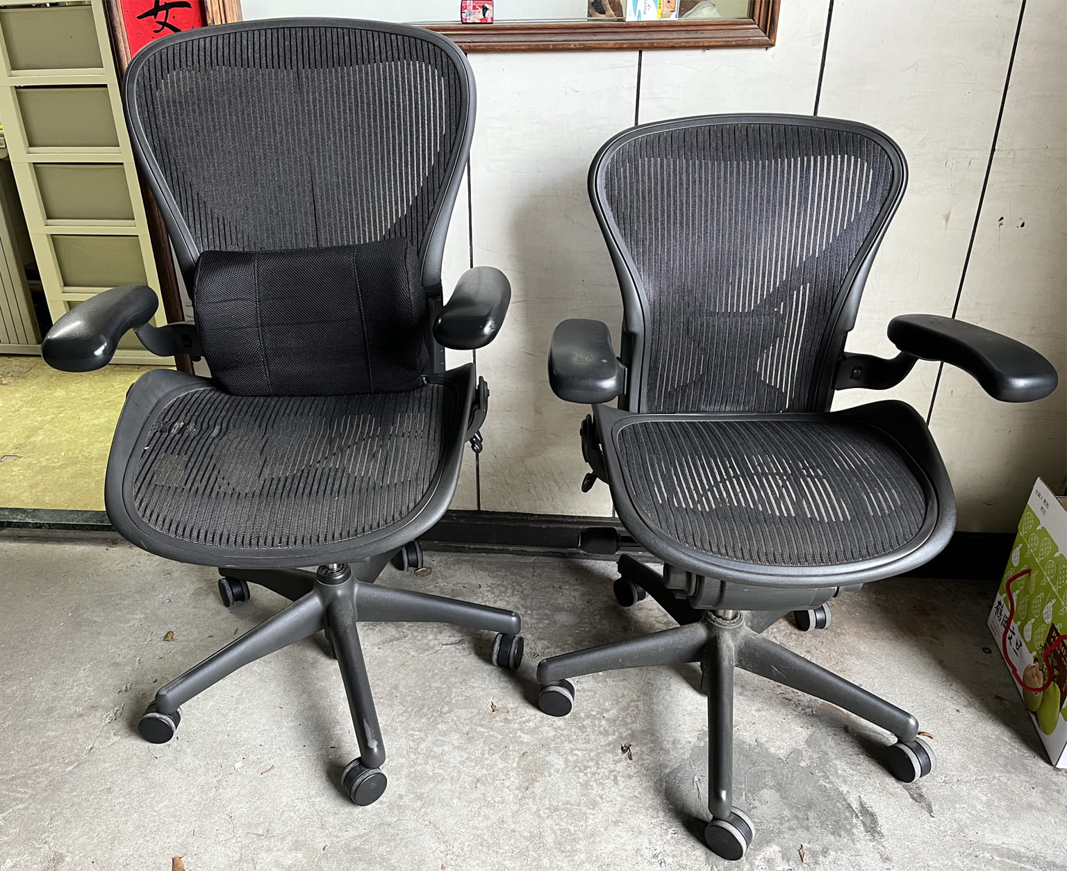 兩張 Herman Miller Aeron 維修