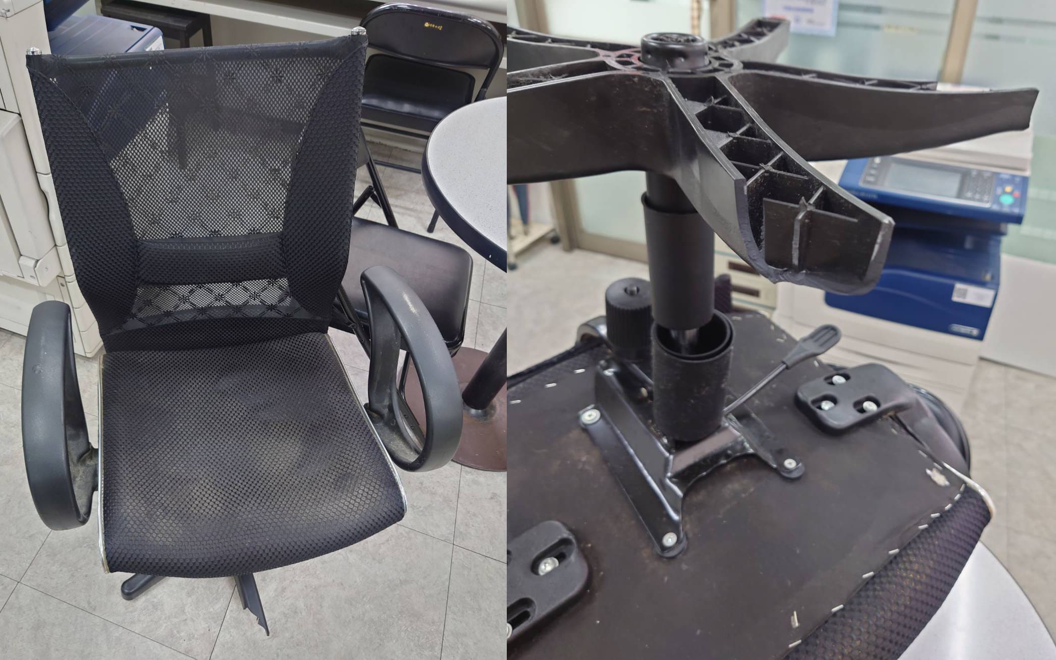 台灣好椅維修服務：更換損壞的五爪腳架