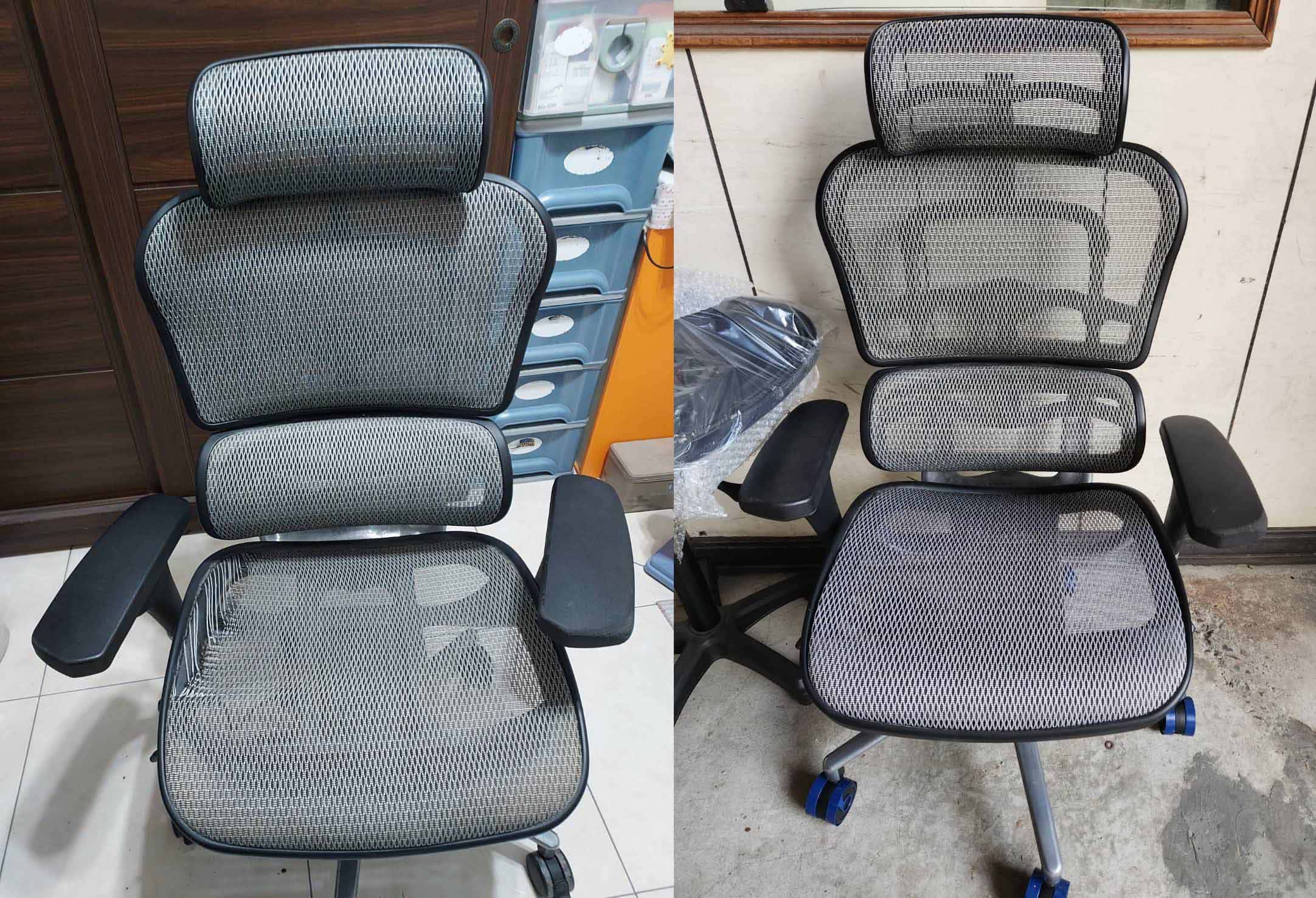 Ergohuman 更換坐墊和椅輪
