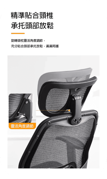 特級人體工學全網椅 7011