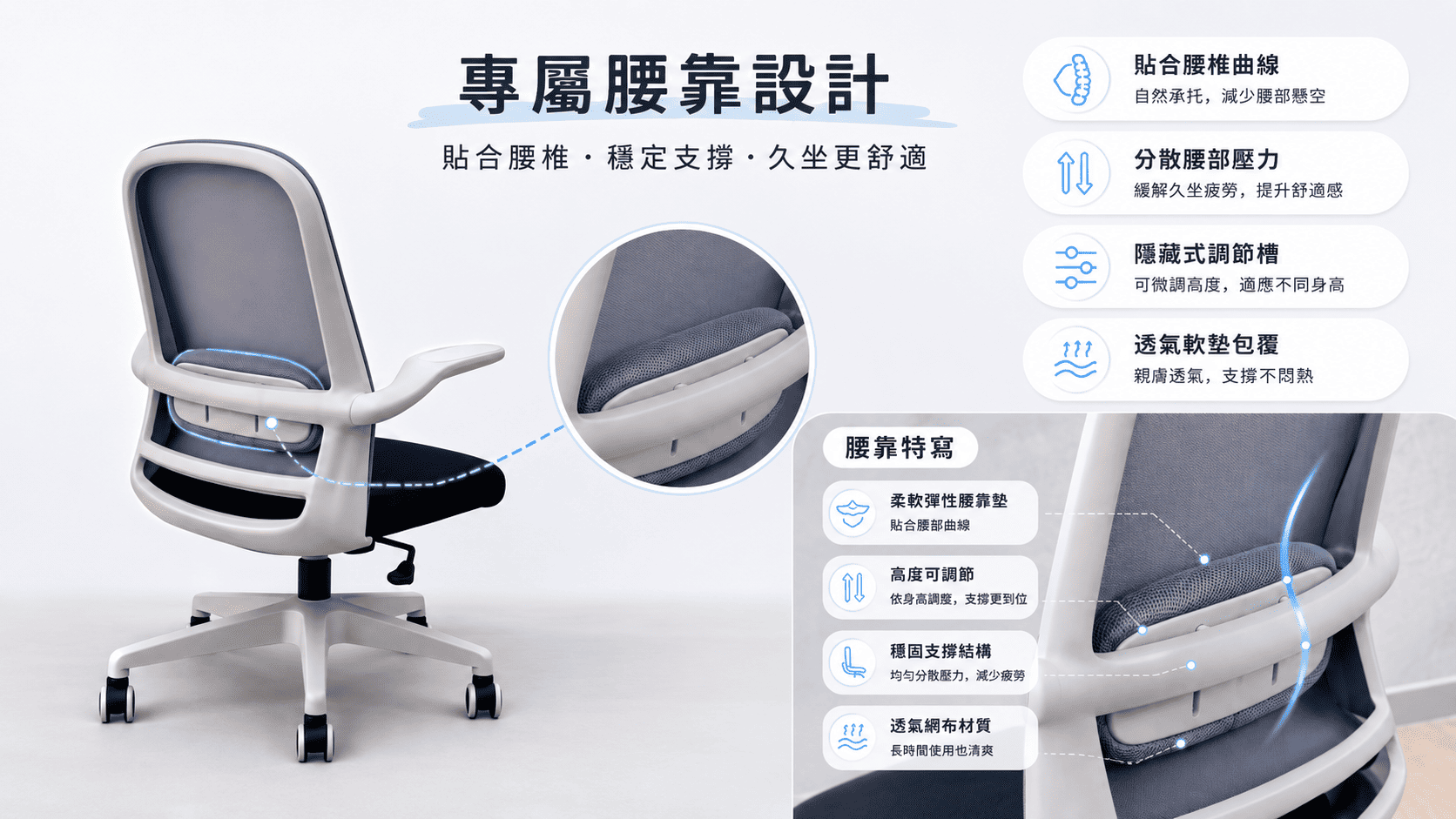 經濟電腦椅 818